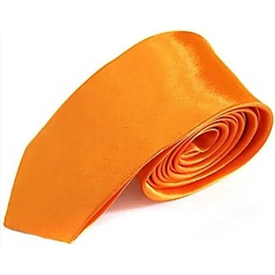 Afbeelding van Finnacle Stropdas Oranje Smal Tie Polyester Universeel das Orange