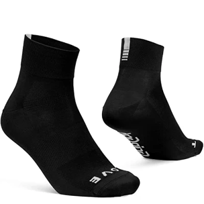 Afbeelding van GripGrab Lightweight SL Short Performance Zomer Fietssokken Wielersport Sokken Zwart Unisex Maat L