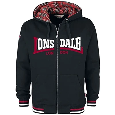 Afbeelding van Lonsdale Normale PAS Sweater met rits, Heren, Maat: XL, Black