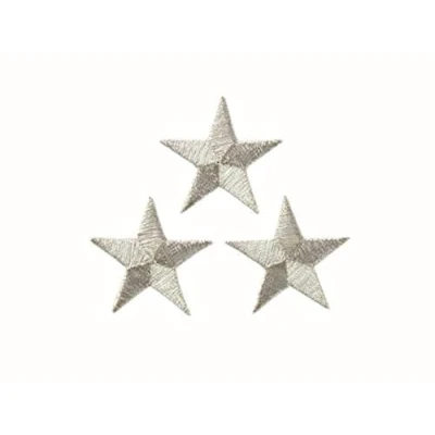 Afbeelding van Mono Quick GmbH applicaties tieners en jeans opstrijkbare sterren ca. 2,5 x cm zilver 3 stuks