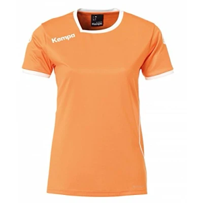 Afbeelding van Kempa Curve Shirt Dames Oranje / Wit maat XS