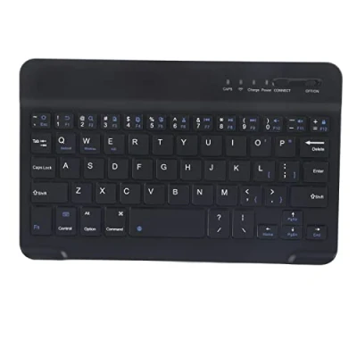 Afbeelding van 7 8 inch Tablet Draadloos toetsenbord Draagbaar Slank Licht Bluetooth Aluminiumlegering voor Android iOS Win Zwart