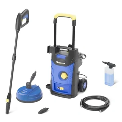 Afbeelding van Michelin MPX16EP Hogedrukreiniger, koud water, voor buiten, huis en auto&#039;s, met oppervlaktereiniger, max. druk 130 bar, debiet 440 l/u, stroomverbruik 1700 W