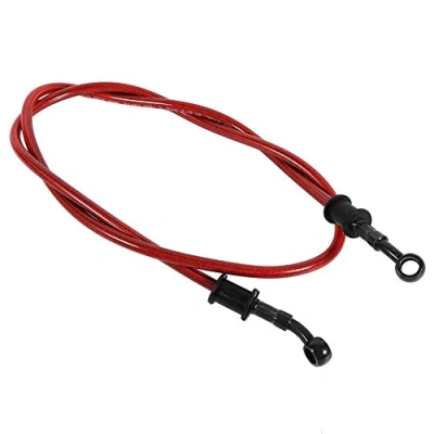 Afbeelding van Keenso 50cm 120cm Motorfiets Gevlochten Staal Rem Koppeling Olieslangen Lijn Pijp Kleurrijke Pit Crossmotor Enduro Motocross Straatfietsen Remslang Rood Auto Tuning