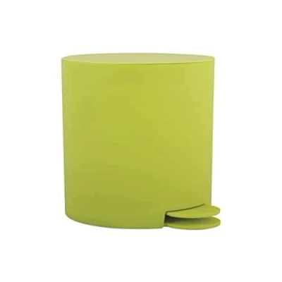 Afbeelding van MSV kleine pedaalemmer kunststof appelgroen 3L 15 x 27 cm Badkamer/toilet Pedaalemmers