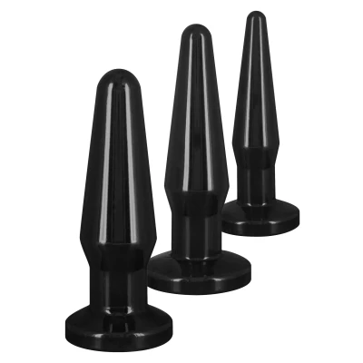 Afbeelding van Klassieke Buttplug Trainer Set Zwart