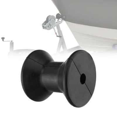 Afbeelding van UISKEDS 3 &quot;Marine Trailer Boog Roller, 1/2&quot; As Heavy Duty Boot Lier Stand Rubber Kiel voor het Stoppen Boot, Guiding