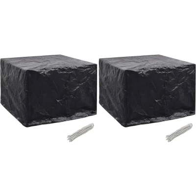 Afbeelding van vidaXL Tuinmeubelhoezen 2 st 8 ogen 122x112x98 cm