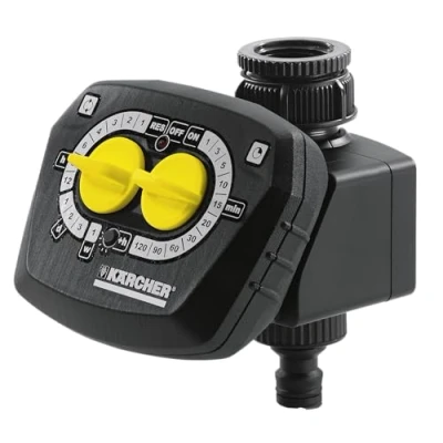 Afbeelding van Kärcher watertimer WT 4 (sproeien tot 120 min, automatisch start/stop, afneembaar display, incl. kraanaansluiting en voorfilter, 9 V vereist niet inbegrepen)