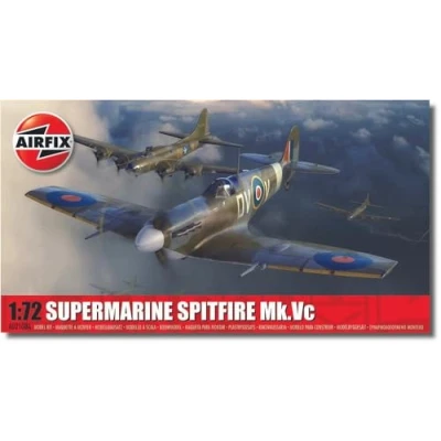 Afbeelding van 1:72 Airfix 02108A Supermarine Spitfire Mk.Vc Plane Plastic Modelbouwpakket