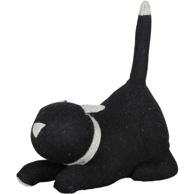Afbeelding van Merkloos Deurstopper Kat Vilt 26,5X14X30,5 CM
