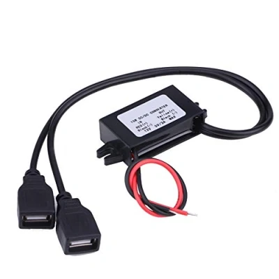 Afbeelding van Universele dubbele USB lader Adapter Converter Module voor auto motorfiets telefoon opladen 3A DC 12V naar 5V