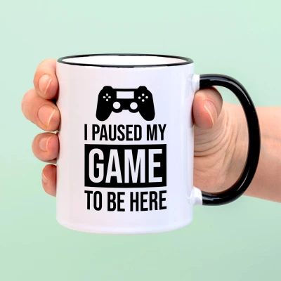 Afbeelding van Mok I Paused My Game To Be Here