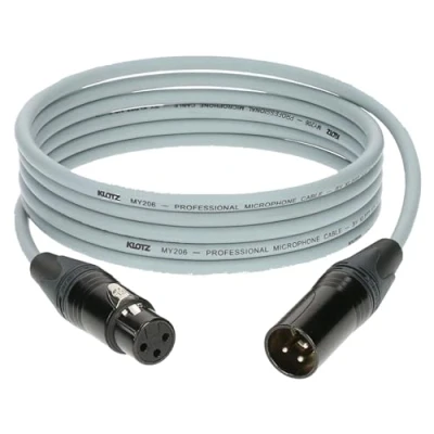 Afbeelding van Klotz M1FM6N0200 Microfoonkabel grauw 2 m