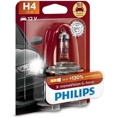 Afbeelding van Halogeenlamp PHILIPS X TREMEVISION G FORCE 12V H4 60/55W