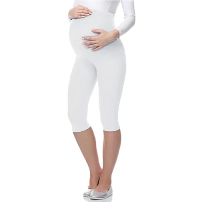 Afbeelding van Be Mammy Vrouwen Zwangerschaps 3/4 Legging 03 (Wit, S)