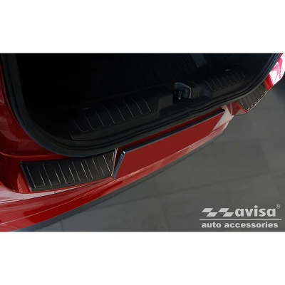 Afbeelding van Avisa Zwart RVS Achterbumperprotector passend voor Ford Puma 2019 &#039;Ribs&#039; (2 delig)