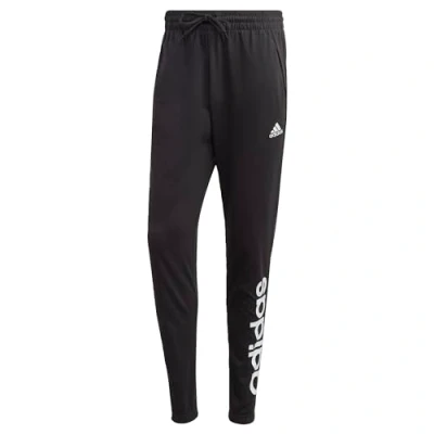 Afbeelding van adidas Heren Essentials Single Jersey Tapered Elasticized Cuff Logo Pants, Black, M