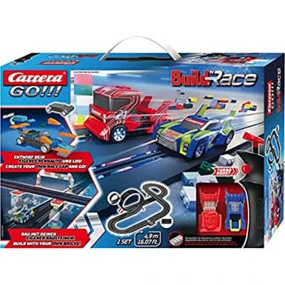 Afbeelding van Carrera racebaanset Build &quot;;n Race 4,9 meter 1:43 zwart 3 delig