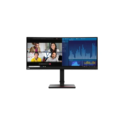 Afbeelding van Lenovo ThinkVision P34w 20 86,7 cm (34.1 ) 3440 x 1440 Pixels Wide Quad HD LED Zwart