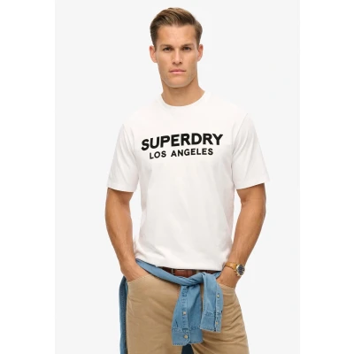 Afbeelding van Superdry Luxury Sport Loose FIT Tshirt print, Heren, Maat: XL, Brilliant white