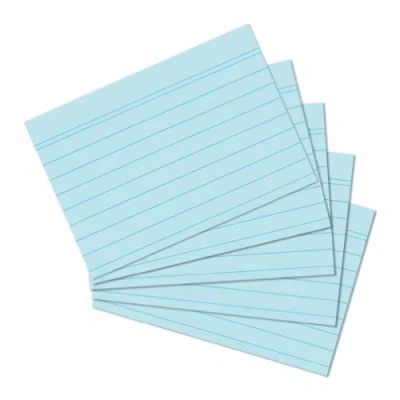 Afbeelding van Herlitz 1150507 Index Card A5 Pack van 100 Blauw
