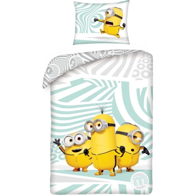 Afbeelding van Halantex Beddengoedset Minions Ich Eenvoudig onverbeterbaar dekbedovertrek 140 x 200 cm met kussensloop 70 90 100% katoen meerkleurig