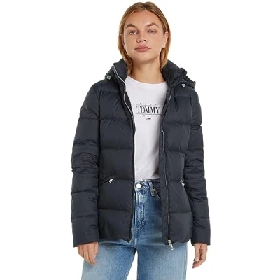 Afbeelding van Tommy Hilfiger Gewatteerde jas, Dames, Maat: XS, Schwarz