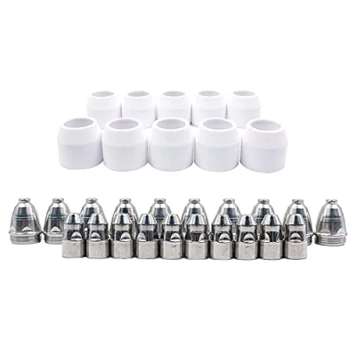 Afbeelding van CENPEK 30 Stks Plasma Elektrode Tip Nozzle 1.5 100Amp Cutter Zaklamp Verbruiksartikelen Kit Fit P 80 Tips
