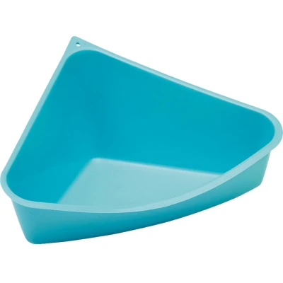 Afbeelding van Savic plastic knaagdiertoilet driehoek blauw Gebr. de Boon