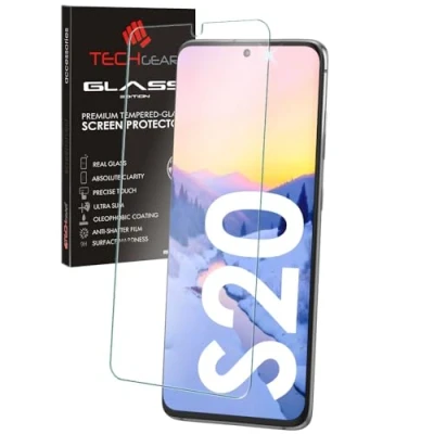 Afbeelding van TECHGEAR GLASS Edition compatibel met Samsung Galaxy S20 / 5G, gehard glas displaybeschermfolie [2,5D ronde rand] [9H hardheid] [kristalhelderheid] [krasbestendig] [Geen luchtbellen]
