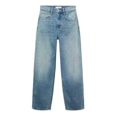 Afbeelding van Mango Highrise Balloon Mom jeans, Dames, Maat: 34, Medium blue