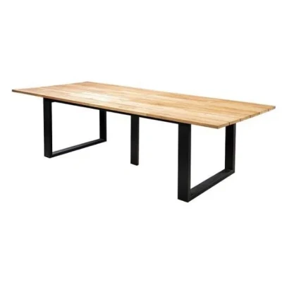 Afbeelding van Tuintafel Yoi Kaihou Black Teak 300 x 100 cm