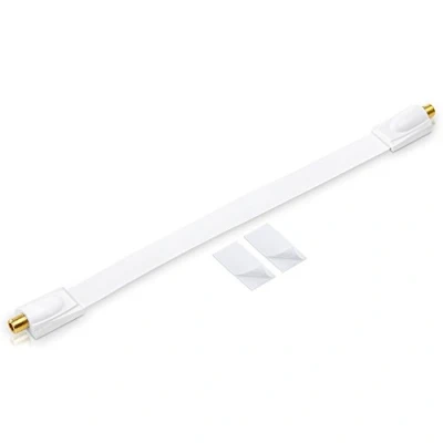 Afbeelding van conecto CC50242 Premium vensterdoorvoer voor SAT kabel coaxia 1 stuks. 30cm wit