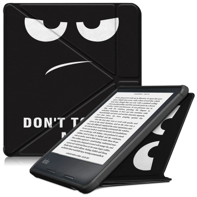 Afbeelding van Kobo Libra 2 Hoes: iMoshion Design Origami Bookcase Don&#039;t Touch Kunstleder E Reader Hoezen