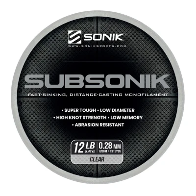 Afbeelding van Sonik Subsonik Clear 0,41mm/25lb (1200m) Vislijn