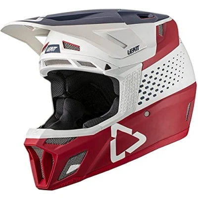 Afbeelding van Leatt MTB 8.0 Composite Downhill Helm, wit rood blauw, afmeting L voor man