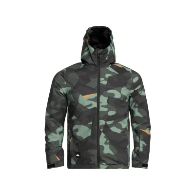 Afbeelding van Quiksilver Mission Printed Youth Ski jas voor kinderen, Maat: 140, Green