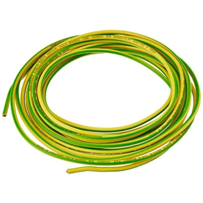 Afbeelding van Bulk Hardware 2,5 mm 1 aderige aardkabel 6491X, 5 m, geel/groen / m wit