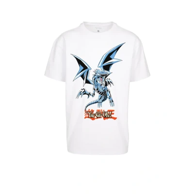 Afbeelding van Upscale by Mister Tee YU GHI OH EYES Dragon HE Tshirt print, Heren, Maat: Large, White