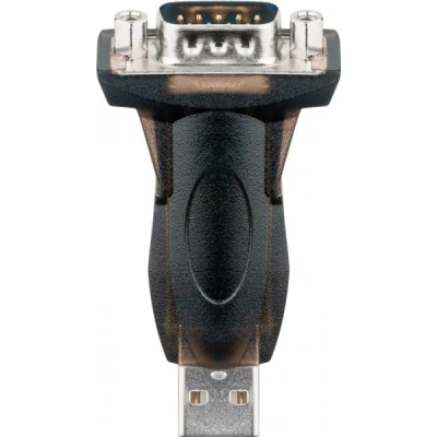 Afbeelding van Goobay USB naar serieel RS232 converter/adapter, transparant 2.0 connector (type A) &gt; D SUB/RS 232 (9 pins)