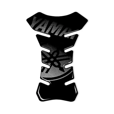 Afbeelding van Quattroerre 4R Quattroerre.it Yamaha, 18089, tankpad 3D motorfiets tankbescherming, zwart, 13 x 19 cm