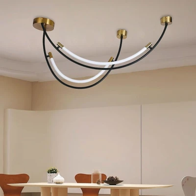 Afbeelding van V TAC VT 7826 Design plafondlamp IP20 Zwart+Brass behuizing 20 Watt 2500 Lumen 3000K