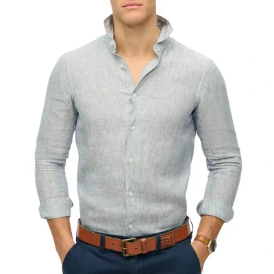 Afbeelding van Superdry Vacation LONG Sleeved Overhemd, Heren, Maat: Large, Ticking stripe navy