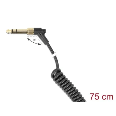 Afbeelding van Delock Spiralkabel 3,5 mm 3 Pin Klinkenstecker zu gewin