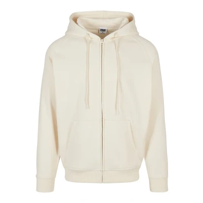 Afbeelding van Urban Classics ZIP Hoody Sweater met rits, Heren, Maat: 5XL, Whitesand