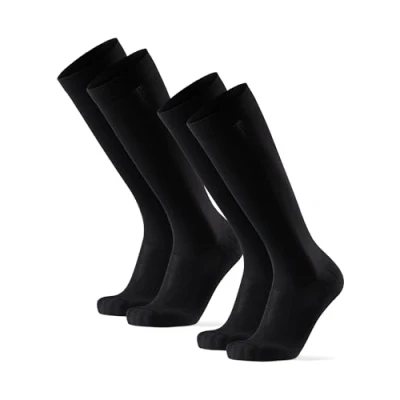 Afbeelding van Danish Endurance Compression 2PACK Kniekousen, Maat: 39 42, Black