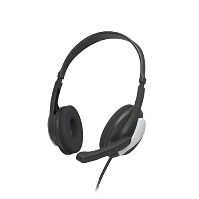 Afbeelding van Hama PC Headset Office &quot;HS P100 V2&quot;, Stereo, Zwart, gevoeligheid hoofdtelefoon &amp; microfoon: 95 db +/ 3 42