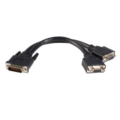 Afbeelding van StarTech.com 20 cm LFH 59 Mannelijk naar Twee Vrouwelijk VGA DMS Kabel