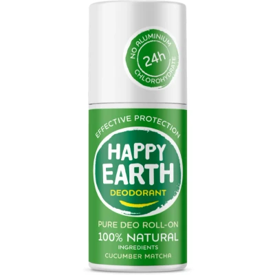 Afbeelding van Happy Earth 100% Natuurlijke Deo Roll On Cucumber Matcha